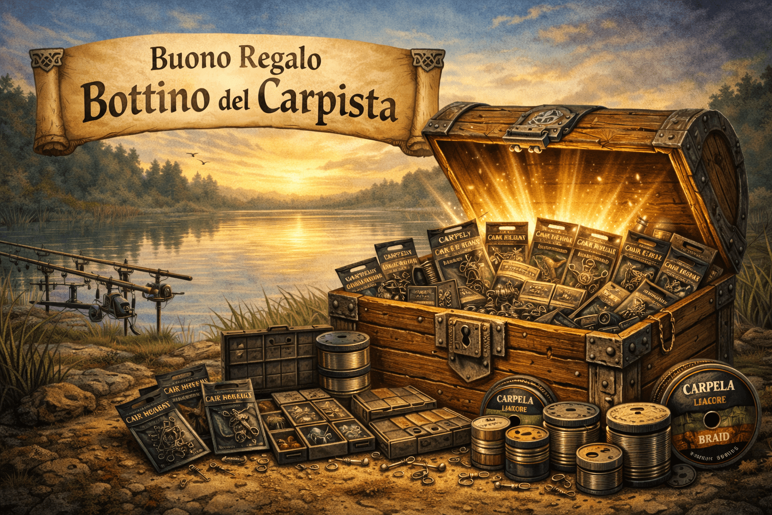 Immagine di Buono Regalo “Bottino del Carpista”, per carpfishing venduto da Carpela