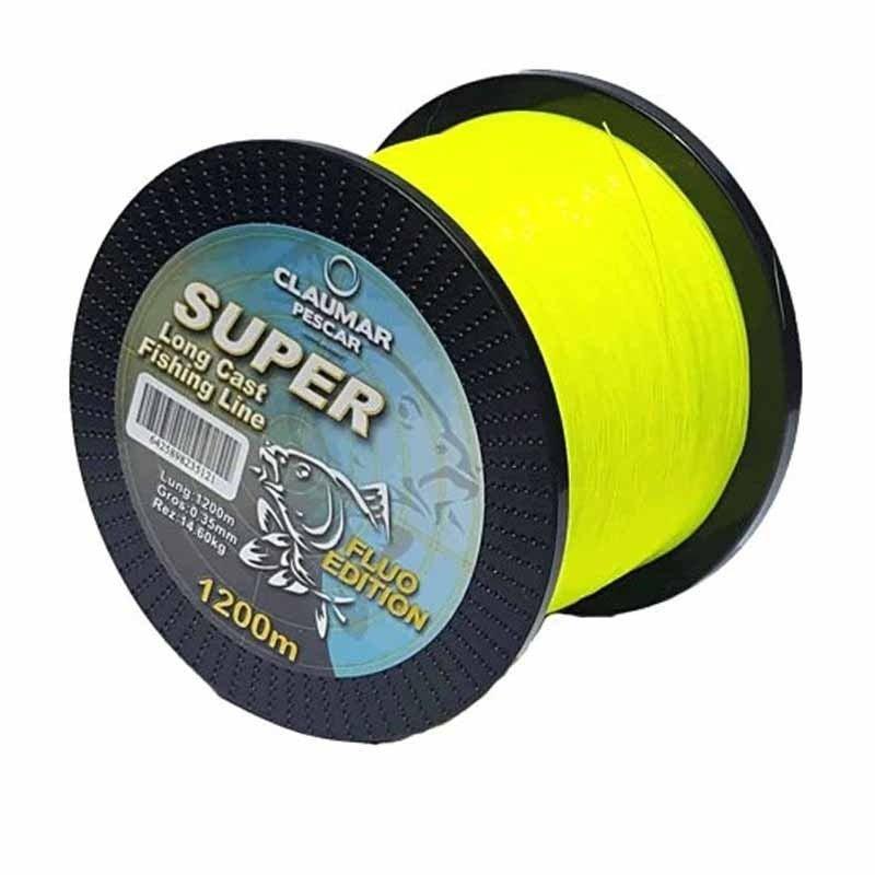 Claumar Super Long Cast Yellow Fluo 1200 metri - Carpela