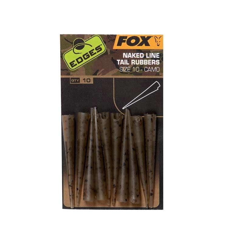 Fox EDGES™ Camo Naked Line Tail Rubbers Sz 10 - Carpela - minuteria per carpisti