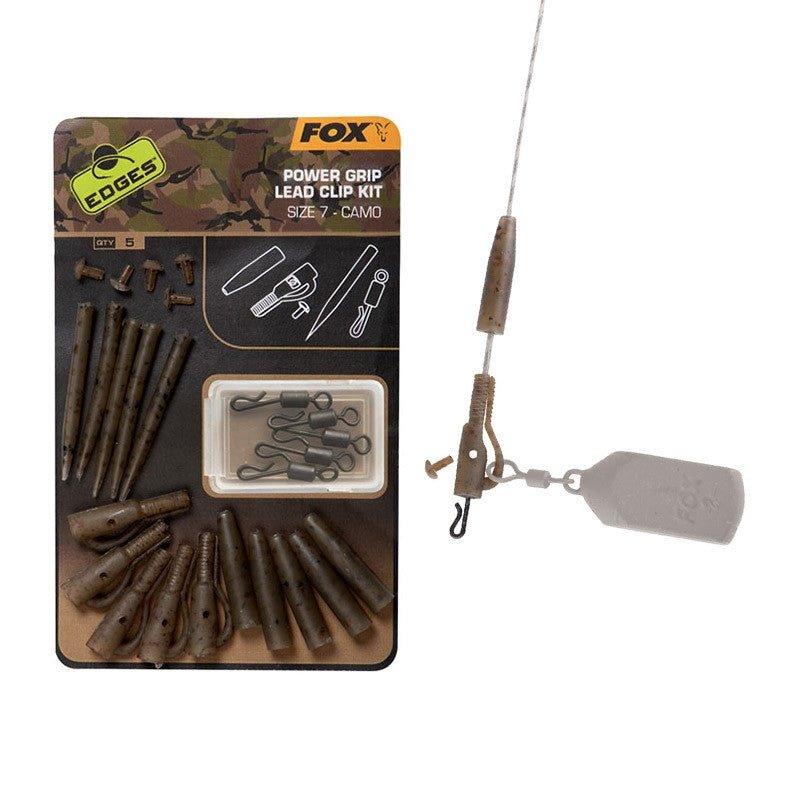 Fox EDGES™ Camo Power Grip Lead Clip Kit (Size 7) - Carpela - minuteria per carpisti
