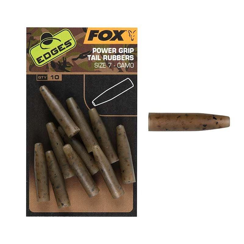 Fox EDGES™ Camo Powergrip Tail Rubbers (Size 7) - Carpela - minuteria per carpisti