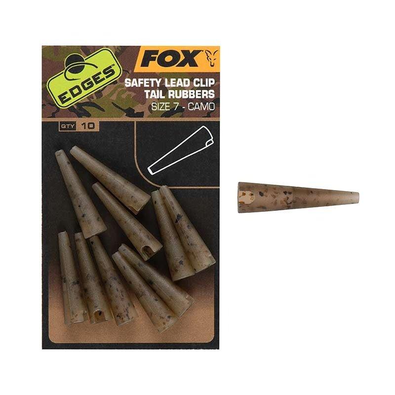 Fox EDGES™ Camo Safety Lead Clip Tail Rubbers (Size 7) - Carpela - minuteria per carpisti