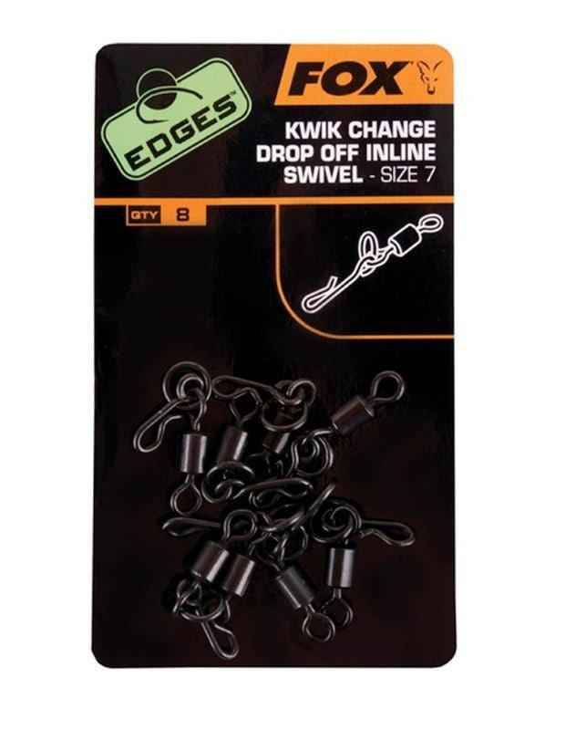 Fox Edges Kwik Change Drop Off Inline swivel - Carpela - minuteria per carpisti