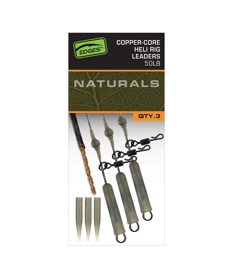 Fox EDGES™ Naturals Copper Core Heli Leaders fox carpfishing - Carpela