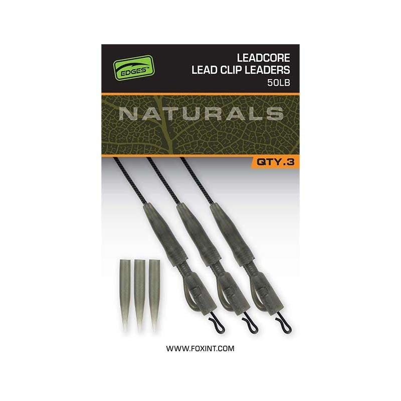 Fox EDGES™ Naturals Leadcore Power Grip Lead Clip Leaders - Carpela - minuteria per carpisti