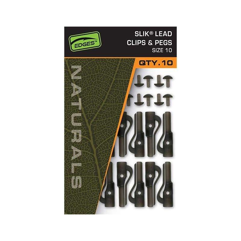Fox EDGES™ Naturals Slik Lead Clip & Pegs - Size 10 - Carpela - minuteria per carpisti