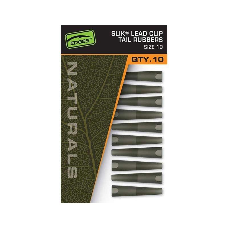 Fox EDGES™ Naturals Slik Lead Clip Tail Rubber - Size 10 - Carpela