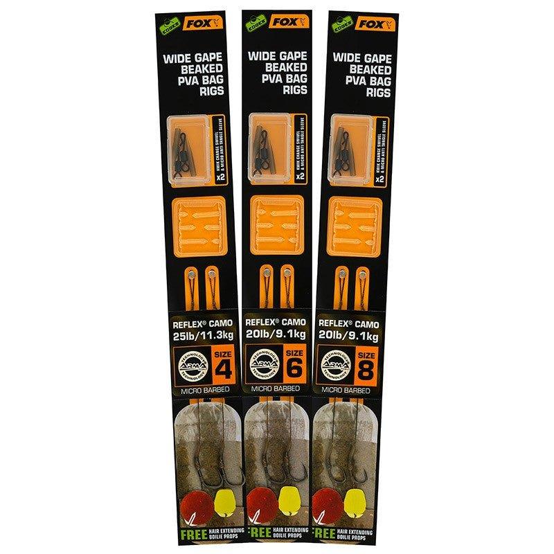 Fox EDGES™ Wide Gape Beaked PVA Bag Rigs - Carpela - minuteria per carpisti