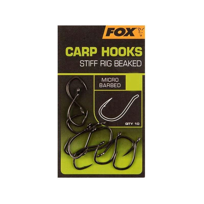 Fox Stiff Rig Beaked Carp Hooks - Carpela - minuteria per carpisti