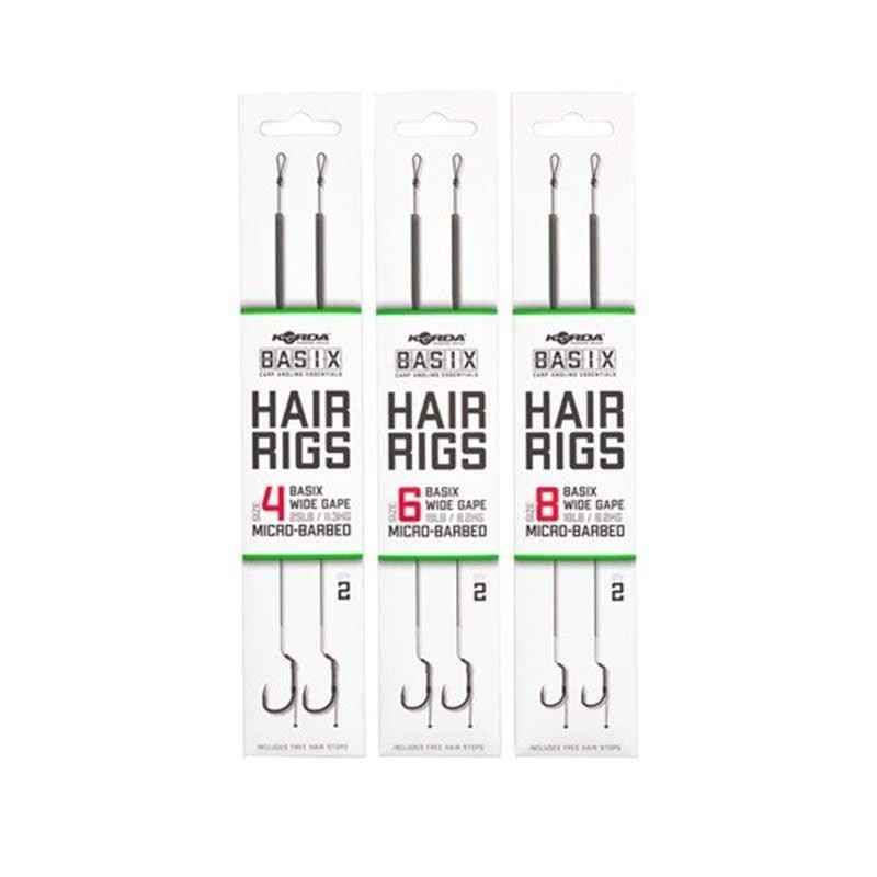 KORDA Basix Hair Rigs Wide Gape - Carpela - minuteria per carpisti