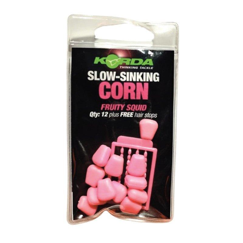 Korda Esche Finte Mais Slow Sinking Fruity Squid - Rosa (con Hair Stops) - Carpela - minuteria per carpisti