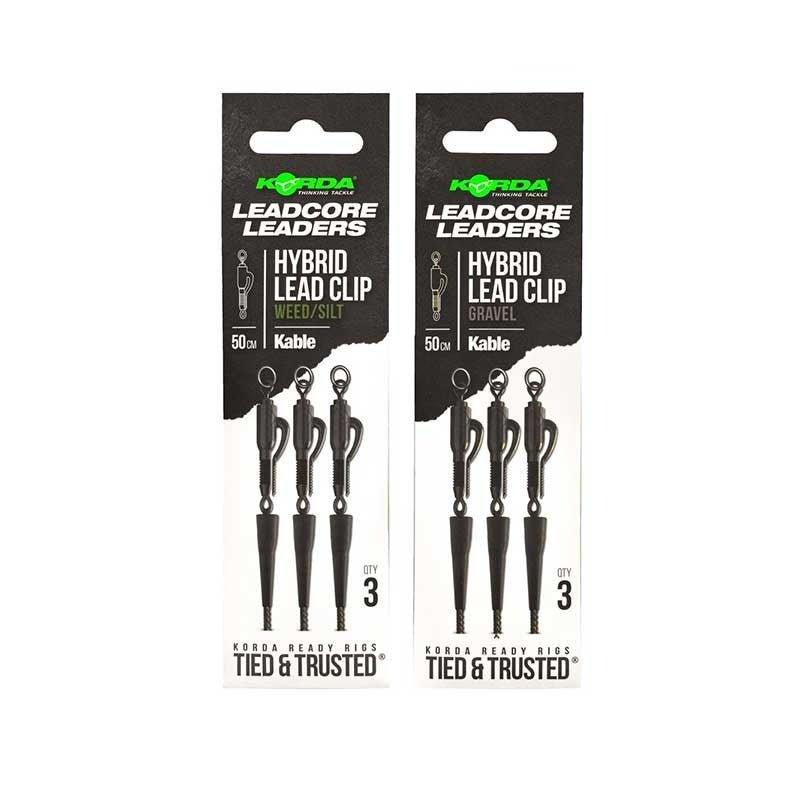 KORDA Kable Leadcore Leader Hybrid Lead Clip - Carpela