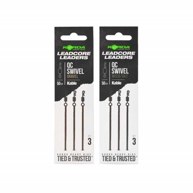 KORDA Kable Leadcore Leader QC Swivel - Carpela - minuteria per carpisti