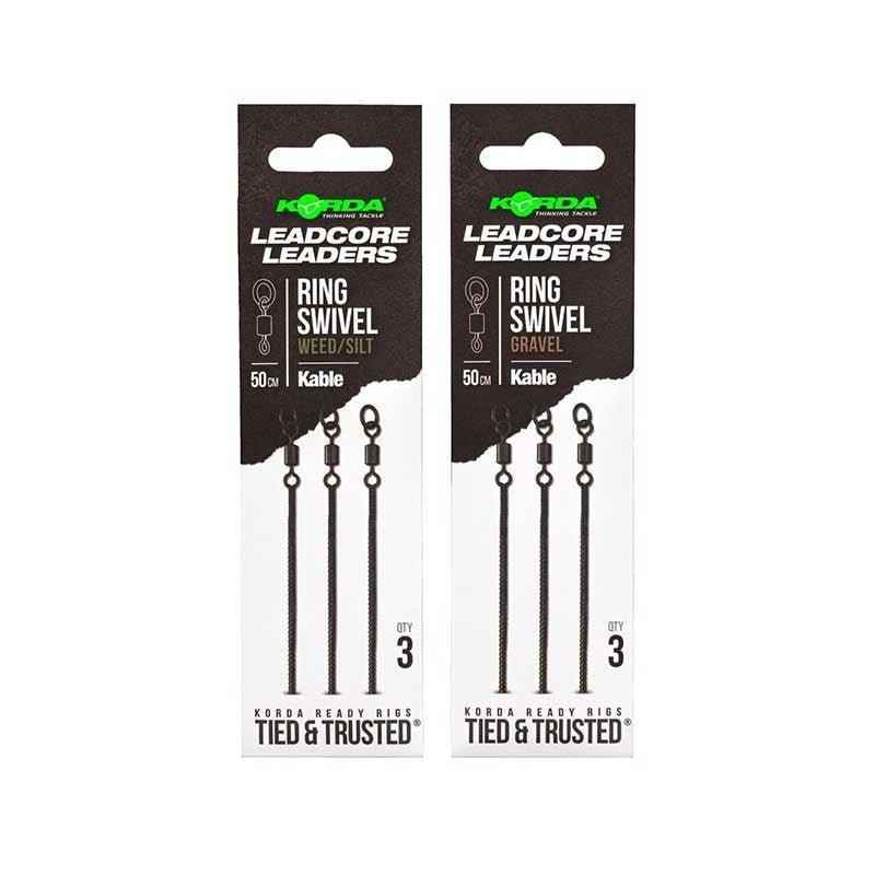 KORDA Kable Leadcore Leader Ring Swivel - Carpela - minuteria per carpisti