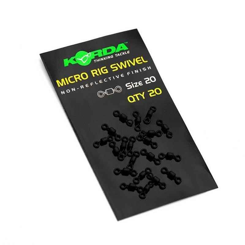 KORDA Micro Rig Swivel - 20 pcs - Carpela - minuteria per carpisti