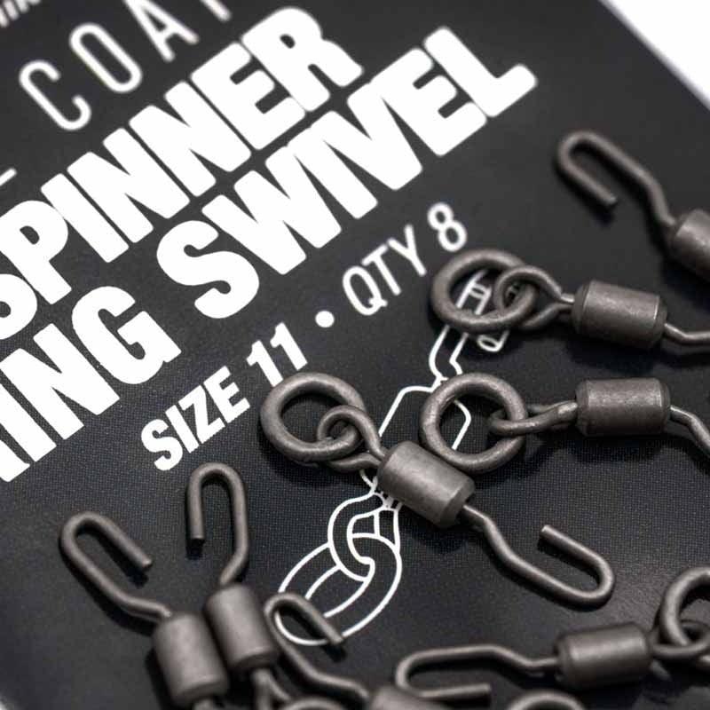 KORDA PTFE Spinner Ring Swivels Size 11 (8pcs) - Carpela - minuteria per carpisti