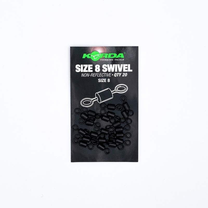 KORDA Swivels size 8 (20 pcs) - Carpela