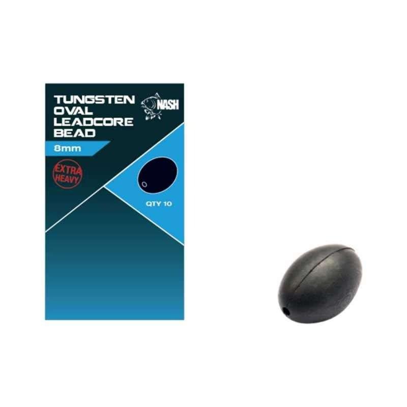 Nash Cling On Tungsten Leadcore Oval Bead 8mm - Carpela - minuteria per carpisti