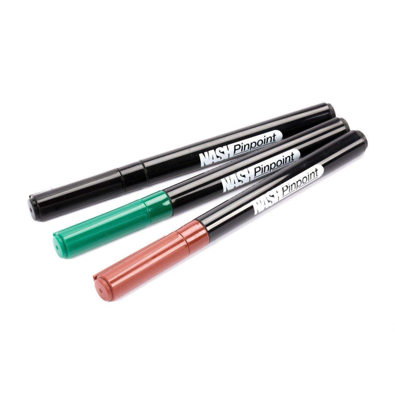 Nash Pinpoint Hook and Tackle Camouflage Marker Pens - Carpela - minuteria per carpisti