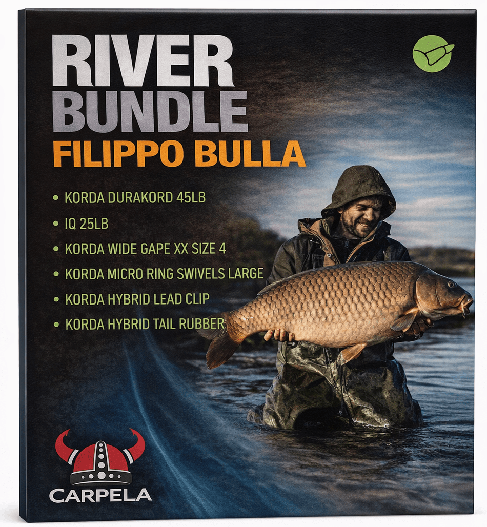Immagine di Pacchetto Korda River Bundle - Filippo Bulla, per carpfishing venduto da Carpela