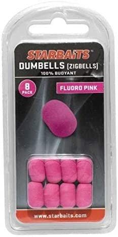 Starbaits Esche Finte Dumbells Rosa (zigbells) (8 Pezzi) - Carpela - minuteria per carpisti