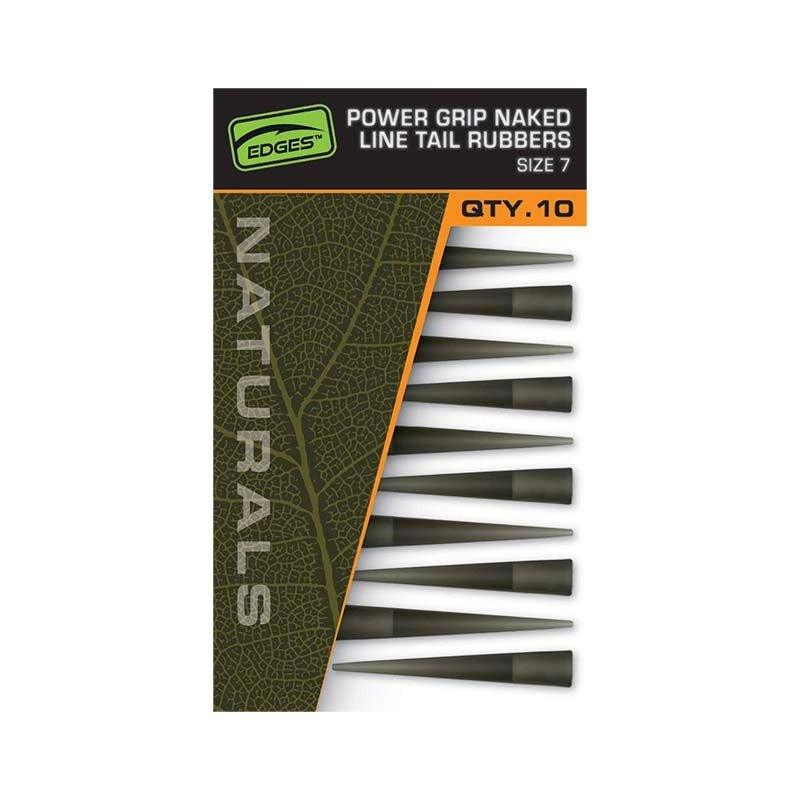 Fox EDGES™ Naturals Power Grip Naked Line Tail Rubbers - Size 7 - Carpela
