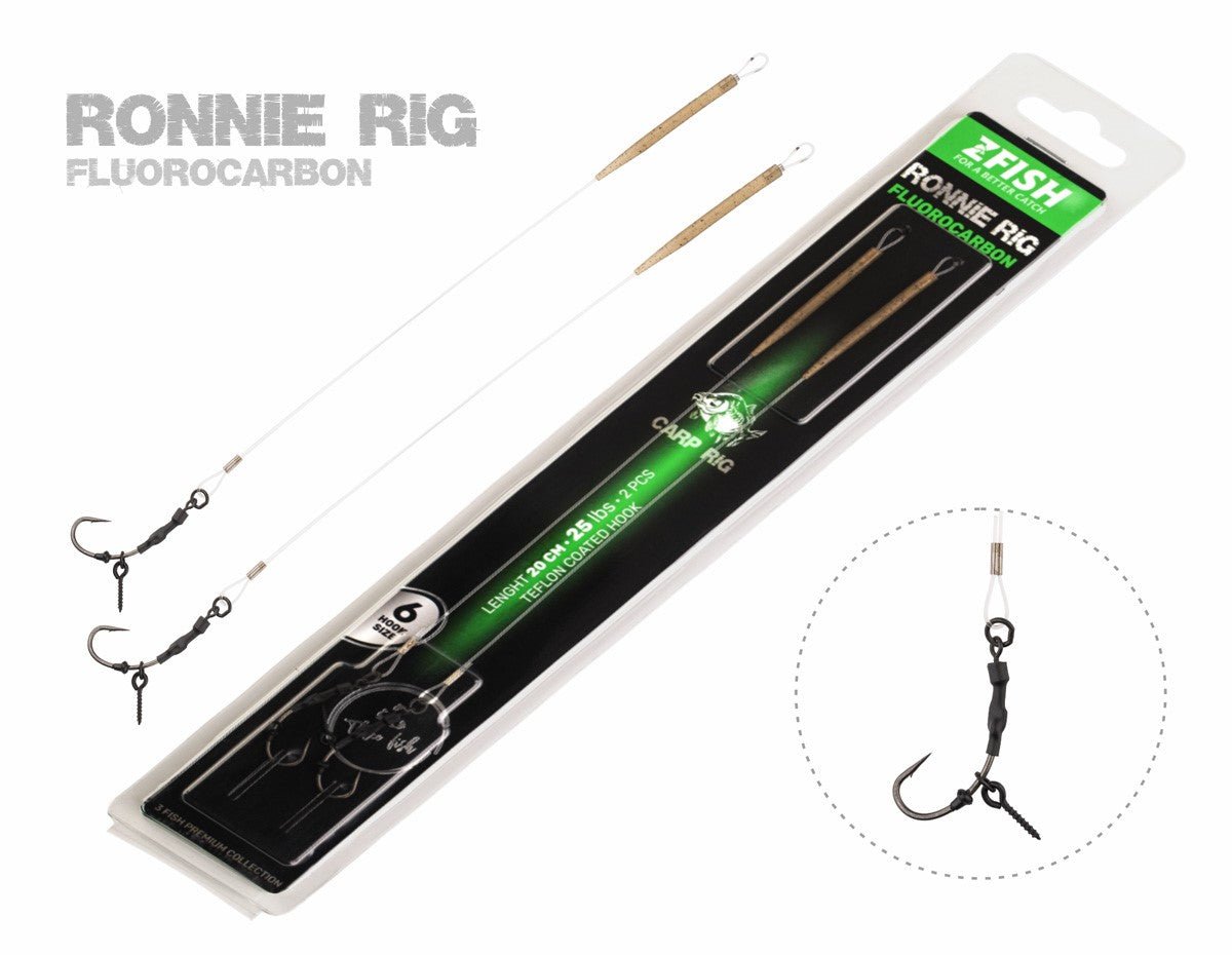Immagine di ZFISH Fluorocarbon Ronnie Rig, per carpfishing venduto da Carpela